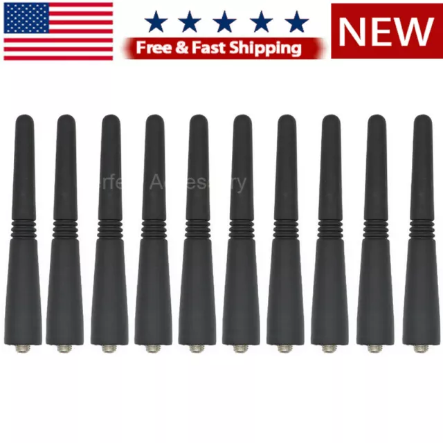 10PCS UHF Antenna 400-470MHz For SPIRIT MU21CV MU22CVS GP328 GP338 SP50 Radio US