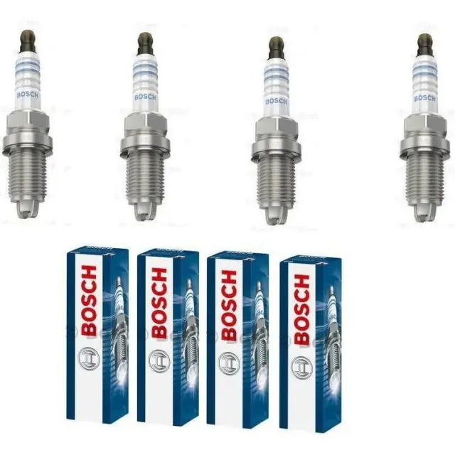 4 Bosch Bougies D'Allumage Fr 8 Ld + Et 0242229654 pour Audi Chevrolet Daewoo