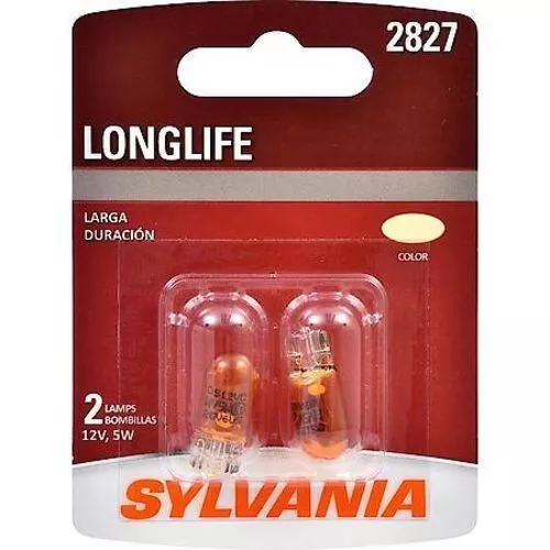 Turn Signal Light Bulb-SYLVANIA Long Life Blister Pack TWIN CARQUEST 2827LLBP2