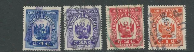 PERU circa(?) REVENUES 4 different SERIE C(?) USAGE(?) F USED