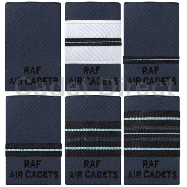 RAF AIR CADETS Officers Rank Slides No 2 Dress, Dark Blue £6.95 ...