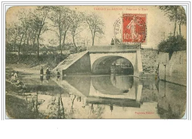 58.Tamnay En Bazois.pont Sur Le Trait.coins Arrondis