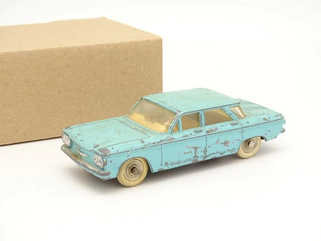 Dinky Toys France N°552 - Chevrolet Corvair Bleu Turquoise - Miniature 1:43 En Boîte