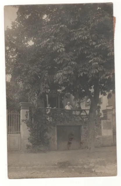 Cpa Photo 94 - La Varenne Saint Hilaire : Famille Au Balcon (Val-De-Marne) 1909
