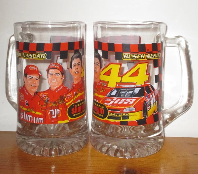Nascar Busch Series 2000 Bar Mugs Slim Jim Racing Team #44 Set 2