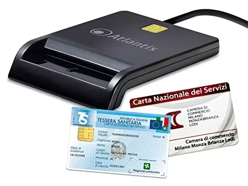 Hongu Lettore Smart Card Firma Digitale SPID CRS CNS CIE Tessera sa