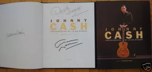 SIGNED 3X Leigh Wiener 'Johnny Cash'  Roseanne Cash 1/1