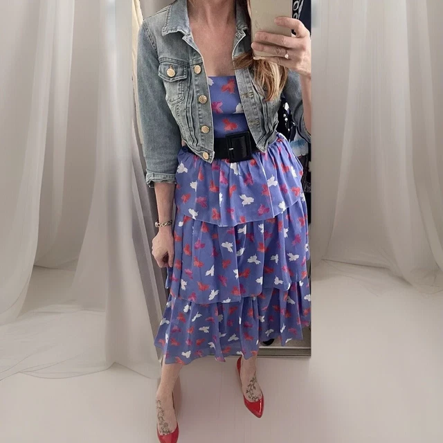TRUE VINTAGE 80S dress Dallas Dynasty retro fancy dress 0.99 PicClick UK