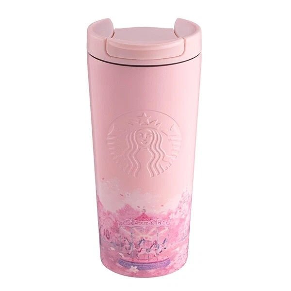 STARBUCKS TAIWAN 2023 cherry blossom sakura ss tumbler carousel 12oz