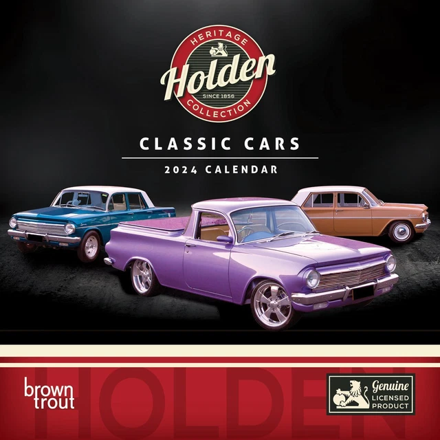 2024 CALENDAR CLASSIC Holden Cars Mini Wall Browntrout A03452 EUR 9,29