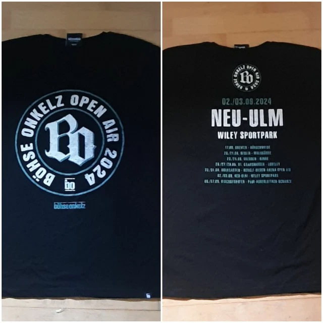 Böhse Onkelz T Shirt Böse Menschen Böse Lieder BÖHSE ONKELZ TOUR 2024 Open Air Neu Ulm City T Shirt EUR 151,00