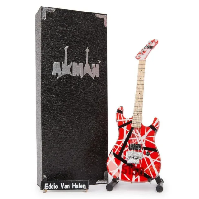 Eddie Van Halen Frankenstrat Guitar Miniature Replica | Handmade