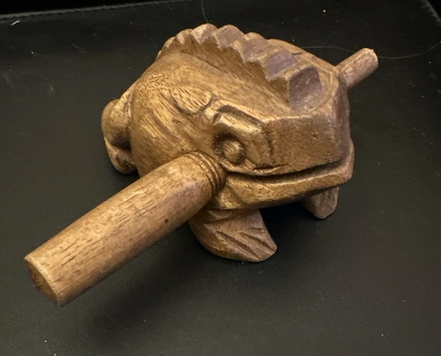 Wooden Musical Frog Croaking Instrument Lucky percussion Home Office Decor- 🍀