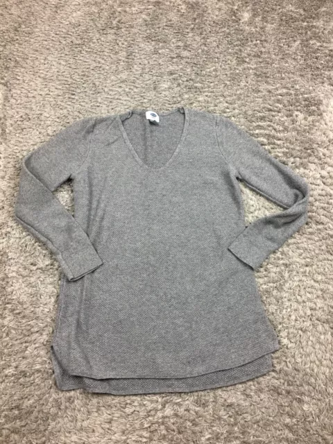 Old Navy Long Sleeve Top Womens Size Small Gray Heavy Shirt Sweatshirt