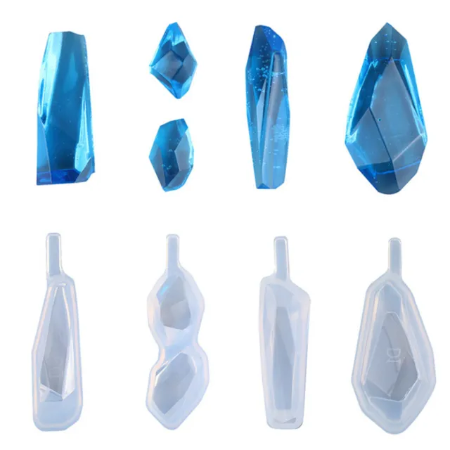 Silicone Earring Necklace Pendant Mold for DIY Epoxy Resin Jewelry Making Too'SB
