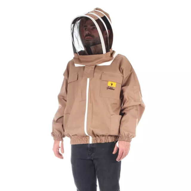 Veste d'apiculture veste d'apiculteur de qualité supérieure en cappuccino - S/M/L/XL/2XL/3XL