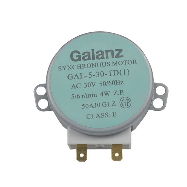 Moteur De Plateau Tournant Pour Micro-ondes GALANZ - Référence GAL530TD - 30V, 4W, 56 Tours/min - Remplacement Compatible
