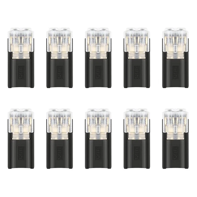 Male and Female Cable Crimp Connectors 10 Pack for Car Wiring Connections