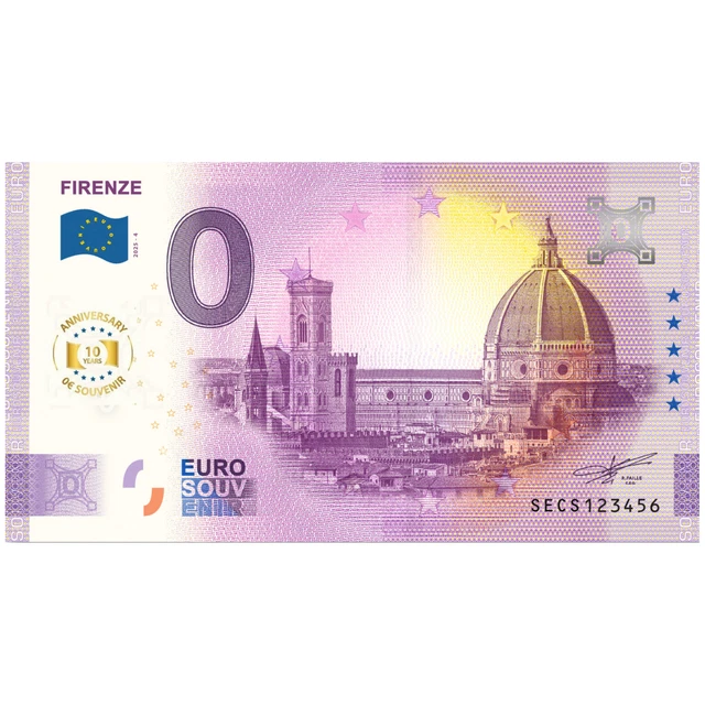 0€ ZERO EURO SOUVENIR BANCONOTA UFFICIALE ITALIA 2019 - POMPEI NAPOLI - Foto 3