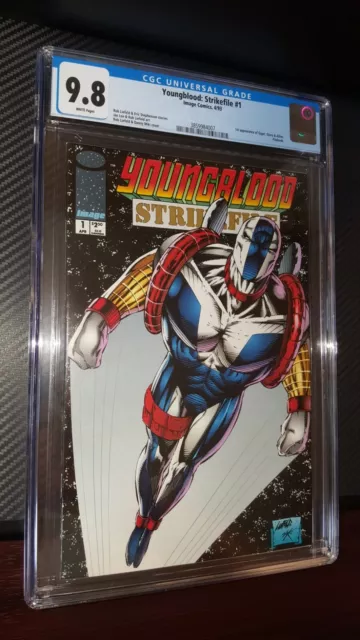 1993 Image Comics YOUNGBLOOD STRIKEFILE #1 CGC 9.8 White Pages Rob Liefeld