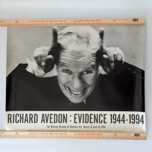 Richard Avedon: Evidence 1944- 1994 - Vintage Whitney Museum Exhibition Poster