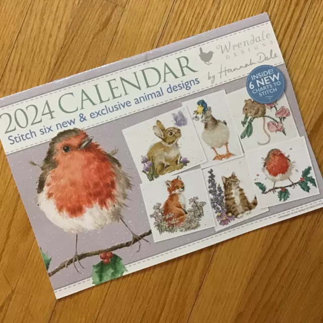WRENDALE DESIGNS 2024 Calendar Hannah Dale Calendar Cross Stitch 6