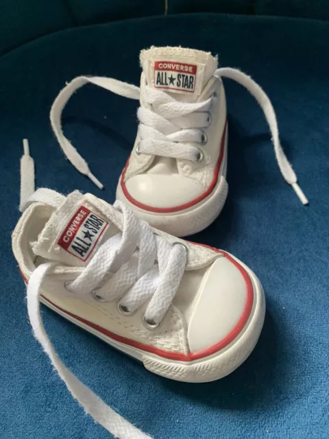 Baby’s Size 3 White Converse All Star Pumps