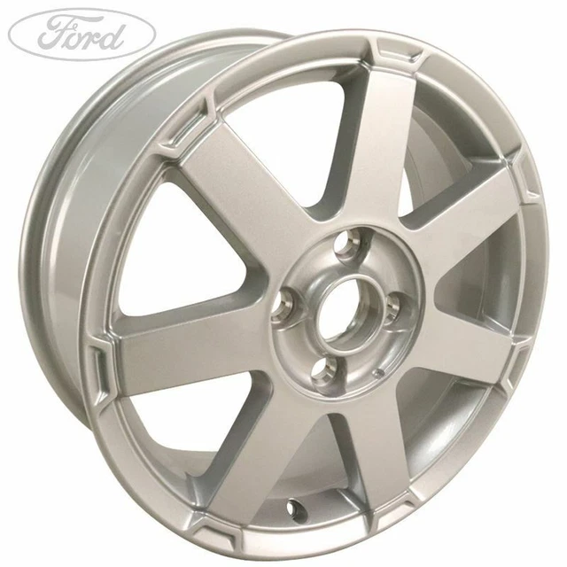 GENUINE FORD FIESTA Mk6 16 Alloy Wheelss Set X4 7 Spoke Silver 02 12 genuine-ford-fiesta-mk6-16-alloy-wheelss-set-x4-7-spoke-silver-02-12