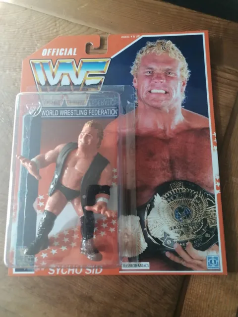 WWF WWE Hasbro Custom Wrestling Figur Sycho Sid MOC