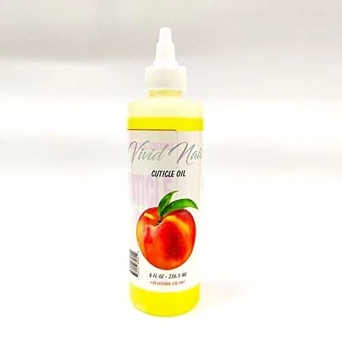 Aceite de cutícula Vivid Nails aroma de salón calidad 8 oz melocotón
