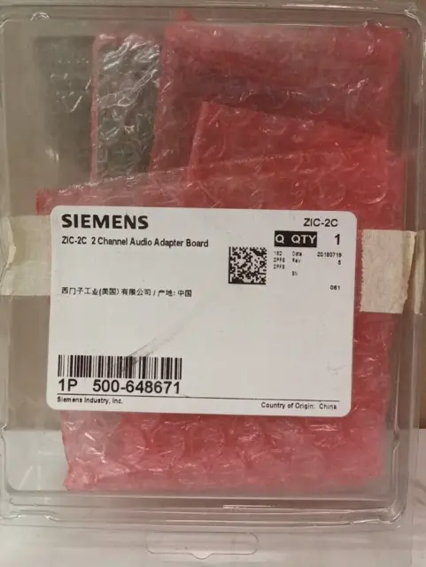 New Siemens 500-648671 Zic-2C 2-Channel Audio Adapter Board