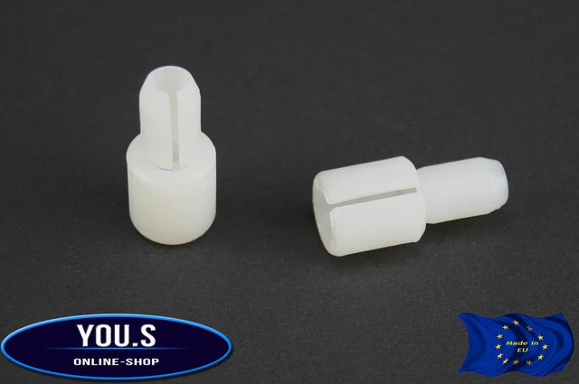 2 x Fensterheber Plastik Bolzen für SKODA Fabia Roomster Octavia Superb