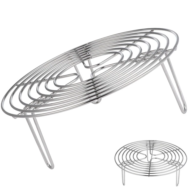 Grille De Cuisson Ronde Inox 22 Cm H 7 Cm Predolo - Vapeur Four Air Fryer Durable