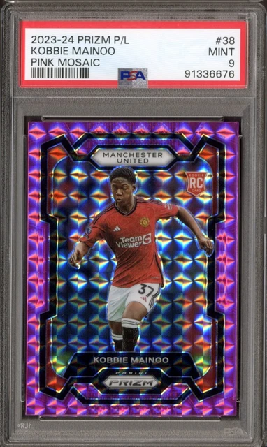 Carte Kobbie Mainoo Panini Score FIFA 2023-24 - Tourbillon Rouge /30 - RC - Man Utd