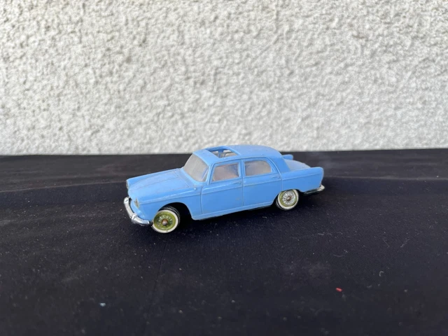 peugeot 404 bleu norev plastique 1/43 sans boite (n1
