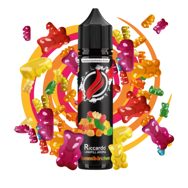 E Liquid - Riccardo - Gummibärchen - 3ml Longfill Aroma - ohne Nikotin - eliquid