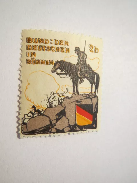 Bund der Deutschen in Böhmen - Pferd / Reklamemarke