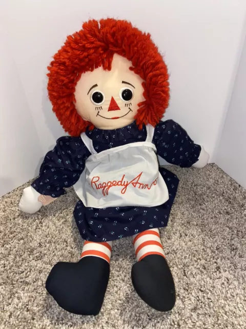 Classic Raggedy Ann Doll Applause Johnny Gruelle Plush 17" Vintage 1987