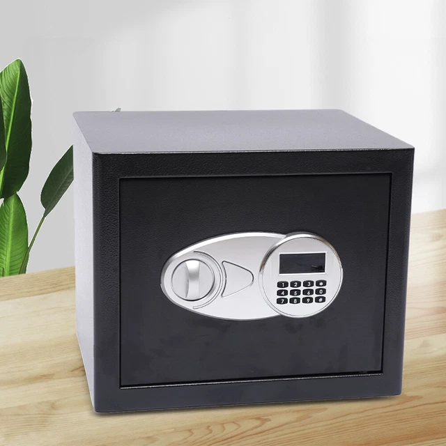 Lucn Elektronischer Safe 4.6L - Digitaler Tresor Mit PIN & Schlüssel Für Zuhause