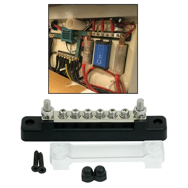 6 TERMINAL BUS 150A Distribution Block for Car Boat Easy install £15.16