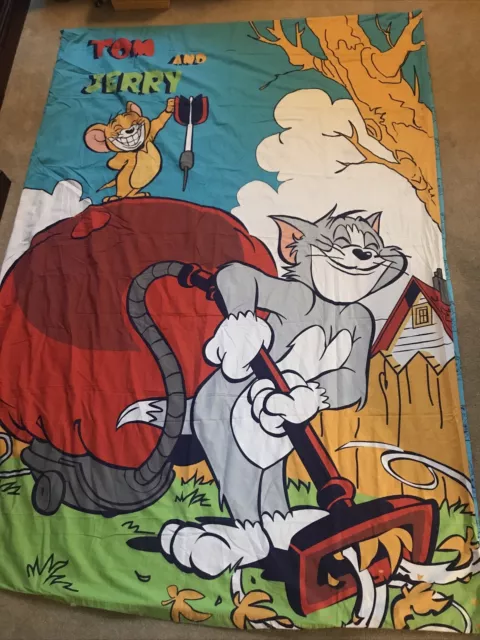 Vintage Tom & Jerry Duvet Cover Twin Bed 58x83”