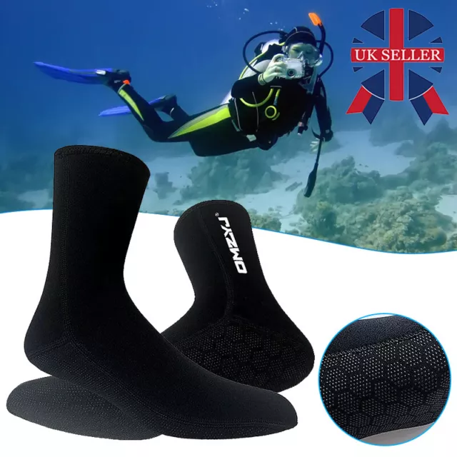 5mm Neoprene Diving Surfing Water Sports Snorkeling Swimming Socks Boots S-XL