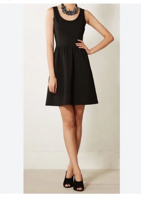 HD in Paris Fit-and-Flare Starry Night Dress X-Small Black. NWOT. Anthropologie.