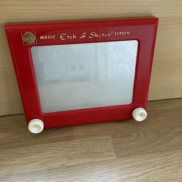 VINTAGE MATTEL ETCH A Sketch Magic Drawing Screen Retro Sababa Toys ...