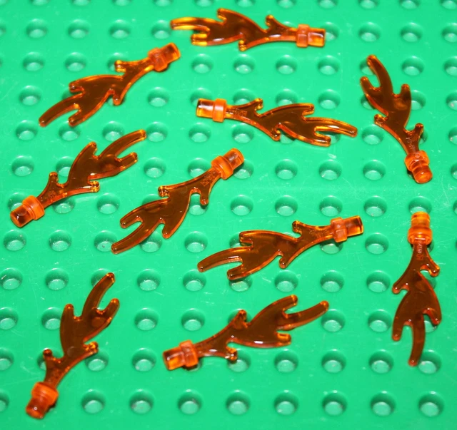 10 x Flamme Lego Minifig Trans Orange Flame 6126b set 9466 4195 7947 2507 4209