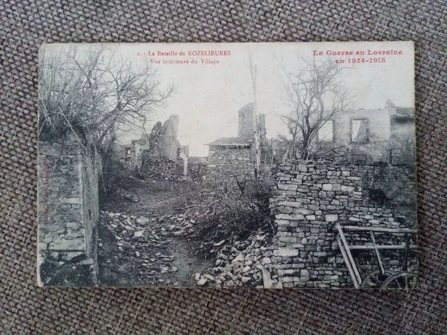 Cpa The Battle Of Rozelieures Interior View Of The Village