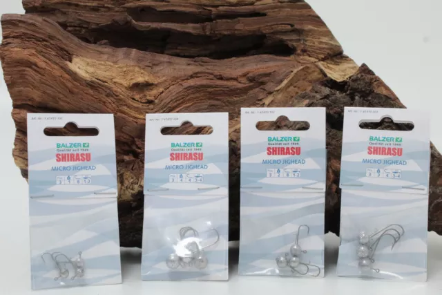 Balzer Shirasu Micro Jig Gr.8 6 4 2 1 g 2g 3g 4g Raubfischangeln Mini Jig NEW