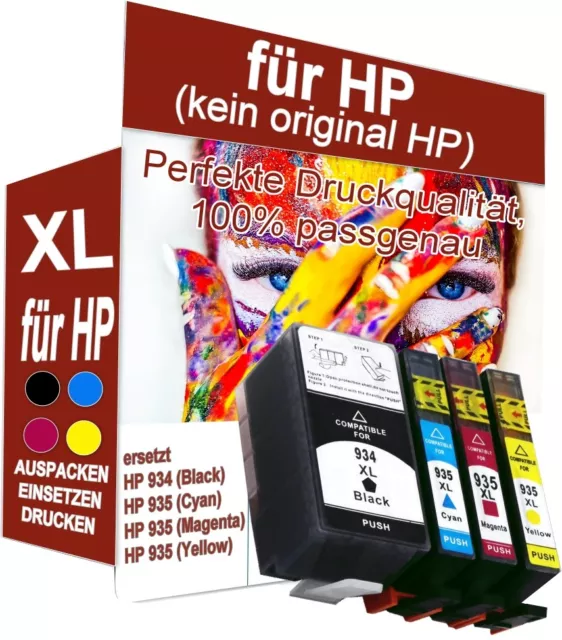 4 Patronen zu HP 934-935 XLOfficeJet Pro 6230,6800,6820,6830c (kein original HP)