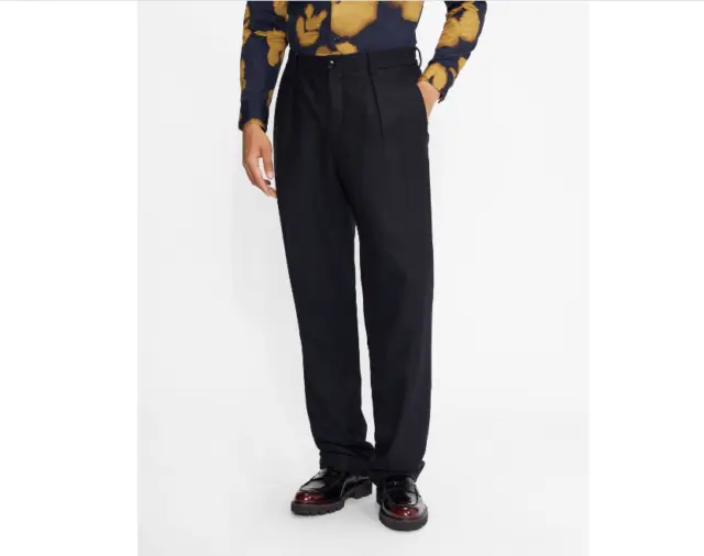 TED BAKER Men's Scout Franklin Fit Trousers Pants Size 34R - Navy Blue NWT $225