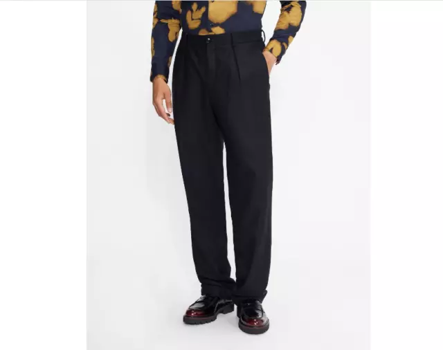 TED BAKER Men's Scout Franklin Fit Trousers Pants Size 34R - Navy Blue NWT $225